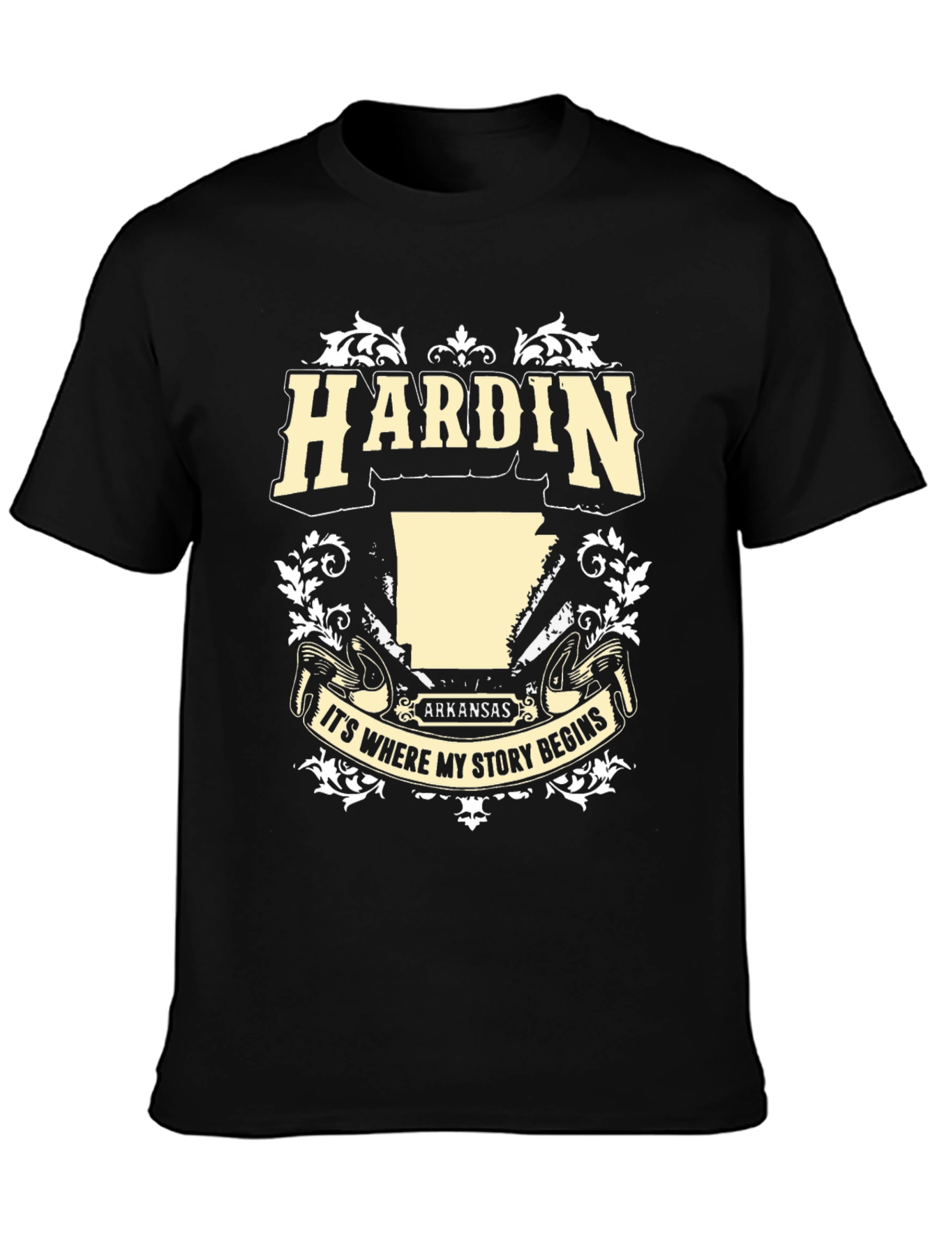 Camiseta Negra Hardin Arkansas