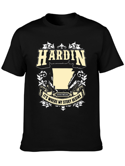 Camiseta Negra Hardin Arkansas