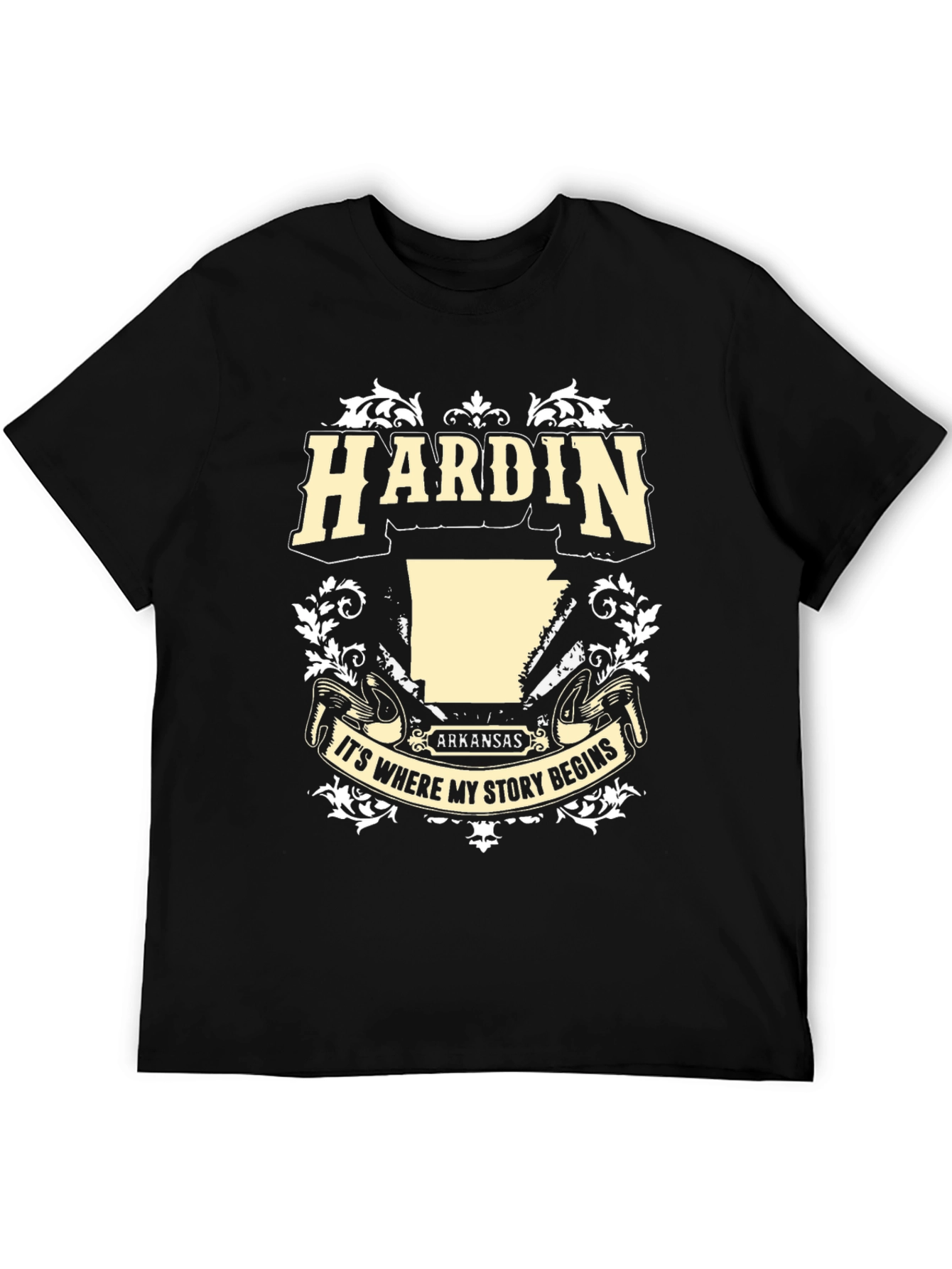 Camiseta Negra Hardin Arkansas