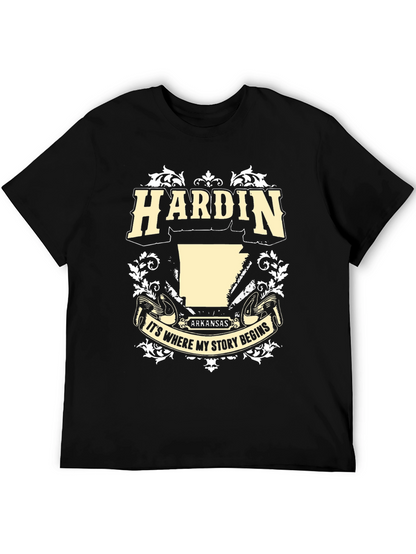 Camiseta Negra Hardin Arkansas
