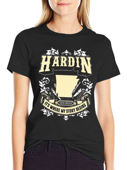 Camiseta Negra Hardin Arkansas