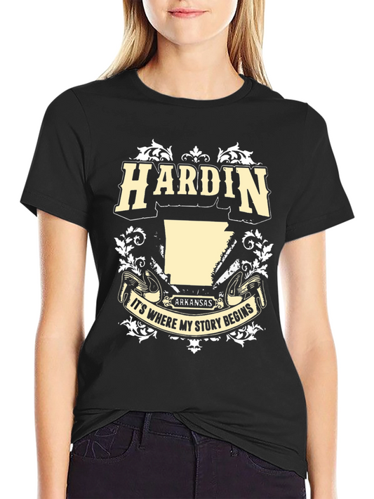 Camiseta Negra Hardin Arkansas