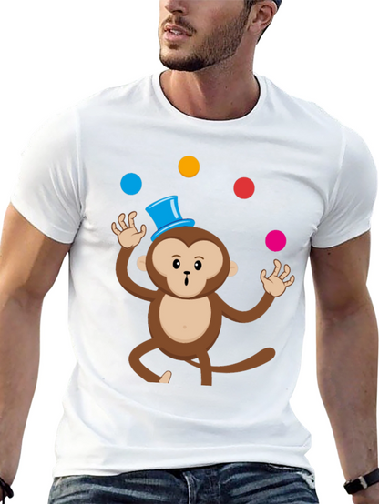 Camiseta Negra con Mono Malabarista