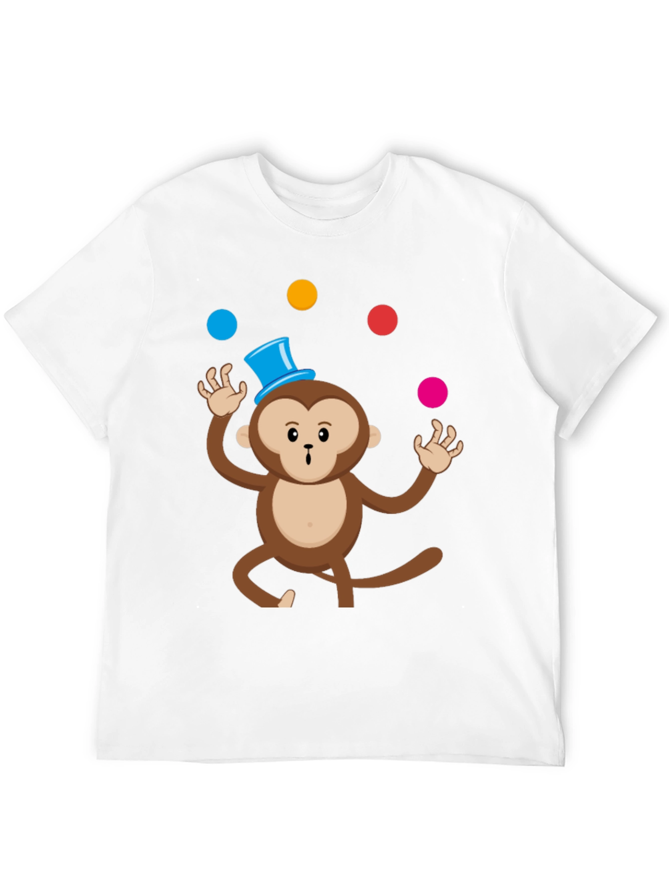 Camiseta Negra con Mono Malabarista