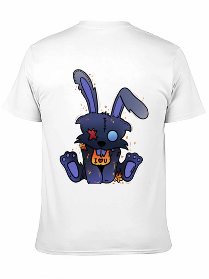 Camiseta Negra Conejo Punk IOU