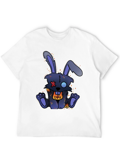 Camiseta Negra Conejo Punk IOU