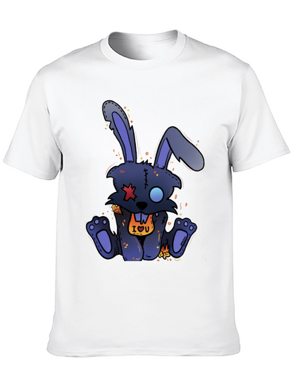 Camiseta Negra Conejo Punk IOU