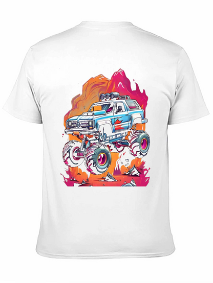 Camiseta Negra con Diseño de Camioneta Monstruo