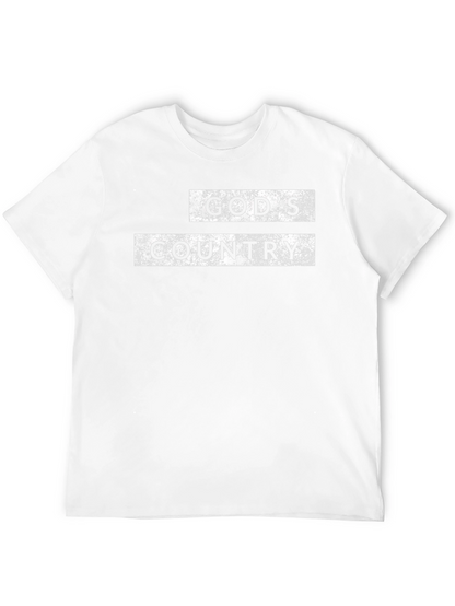 Camiseta Negra Gods Country para Hombre