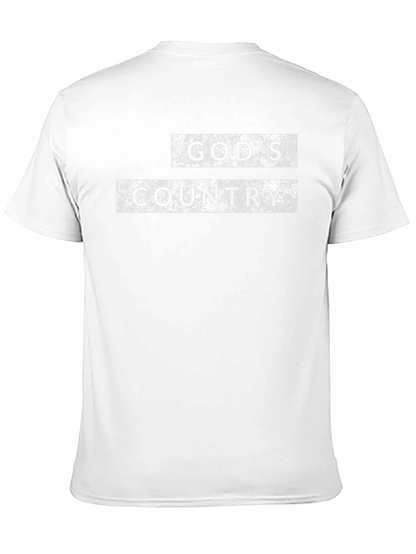 Camiseta Negra Gods Country para Hombre