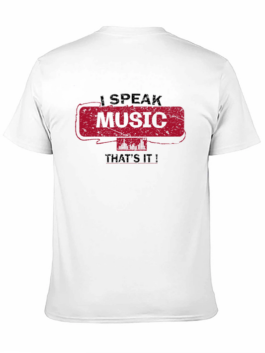 Camiseta Negra I Speak Music Thats It!