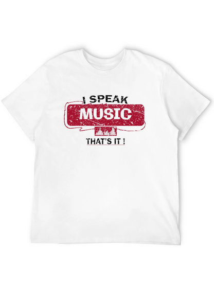 Camiseta Negra I Speak Music Thats It!