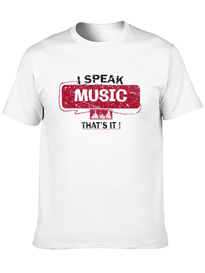 Camiseta Negra I Speak Music Thats It!