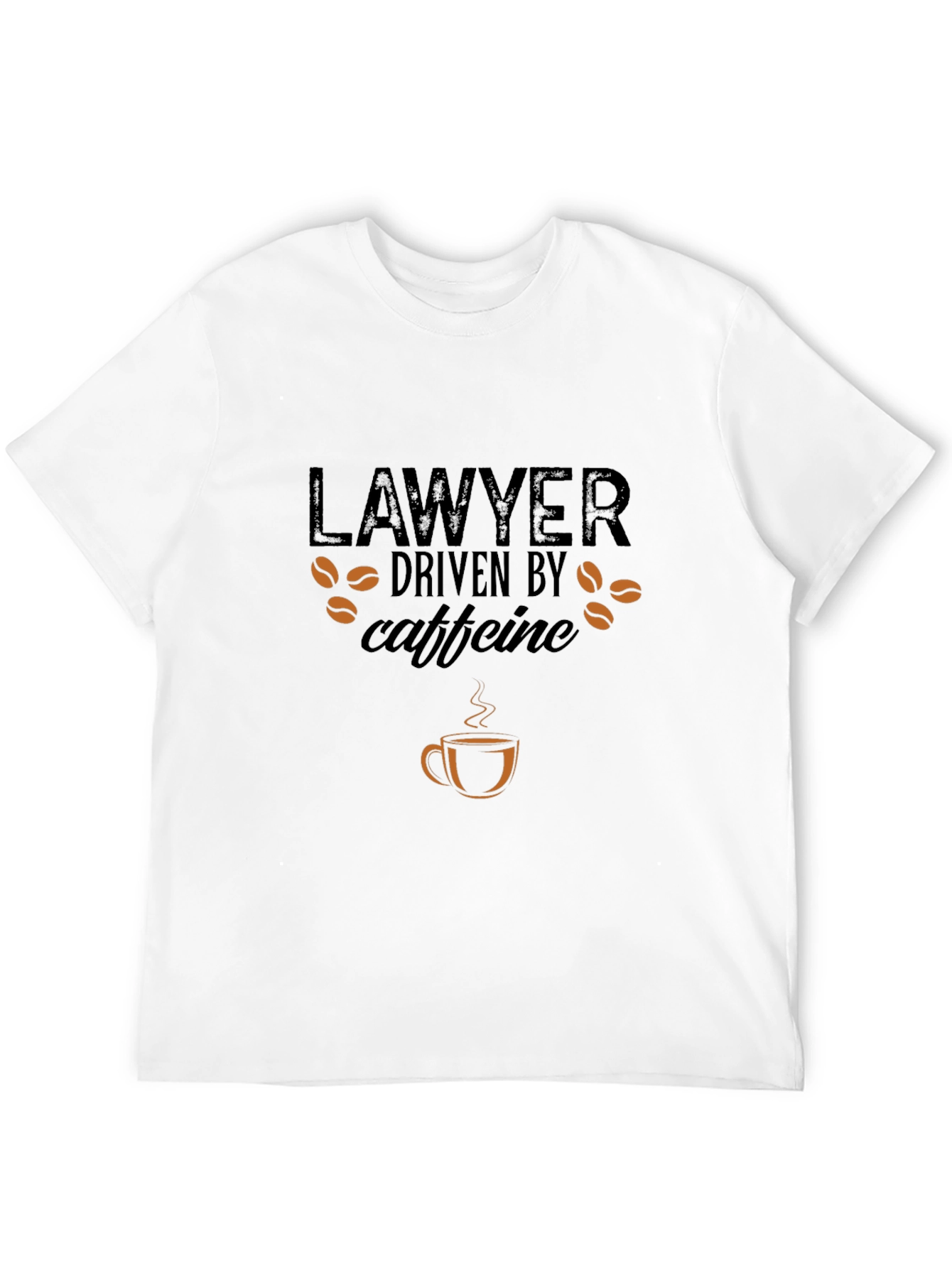 Camiseta Negra Lawyer Driven by Caffeine