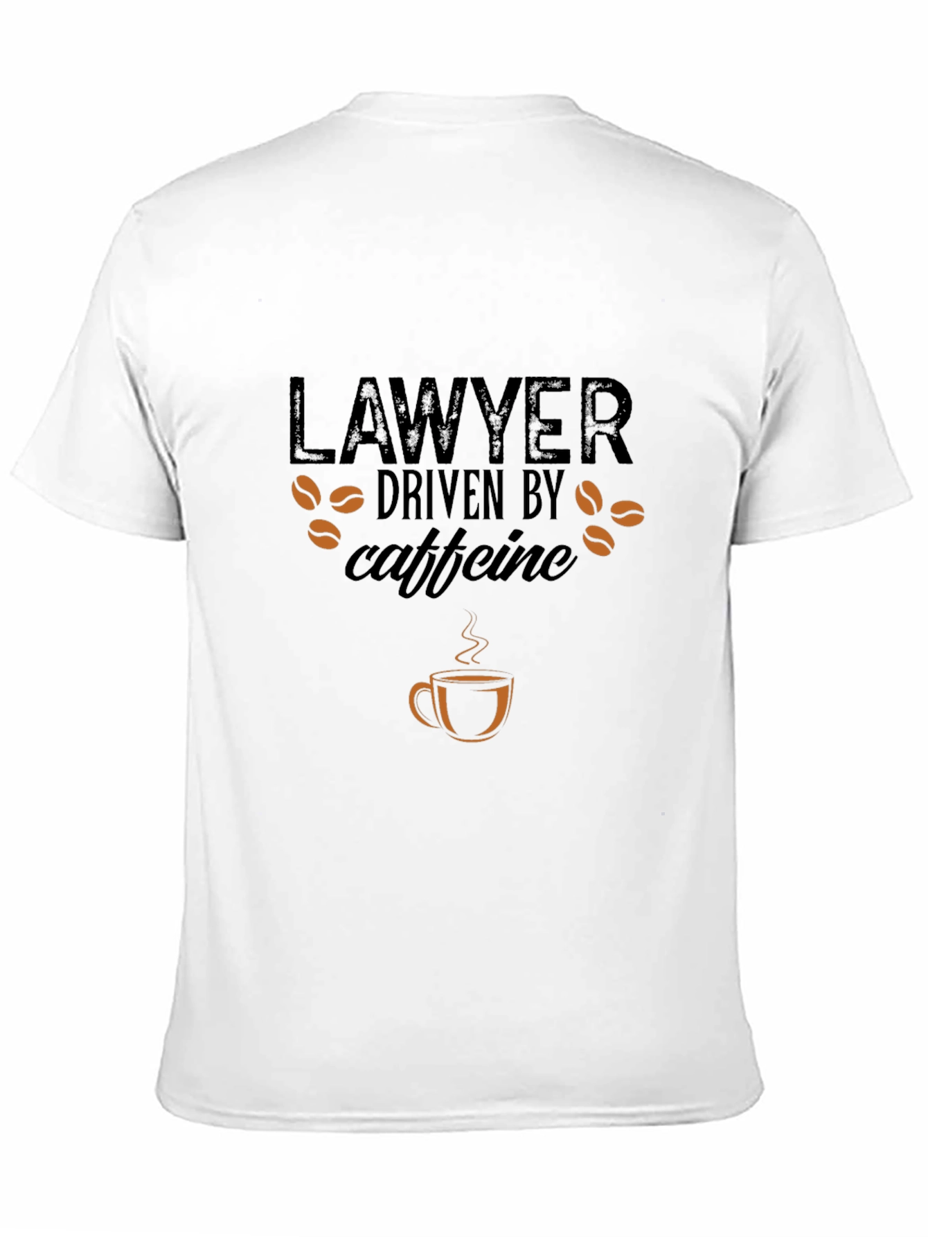 Camiseta Negra Lawyer Driven by Caffeine