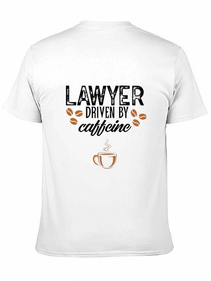 Camiseta Negra Lawyer Driven by Caffeine