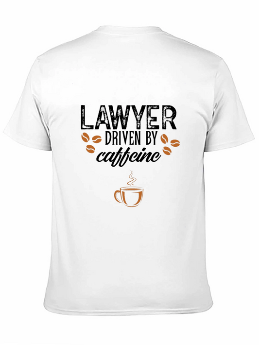 Camiseta Negra Lawyer Driven by Caffeine