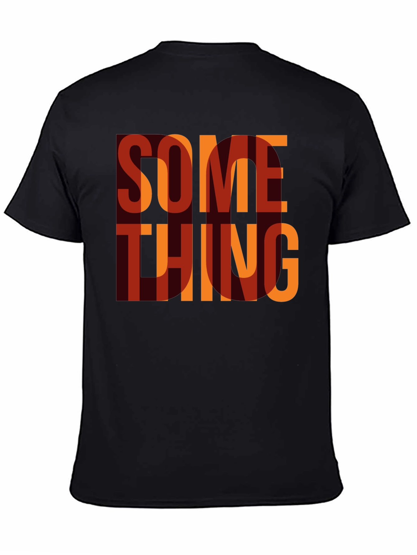 Camiseta Negra Algo Estilo Retro