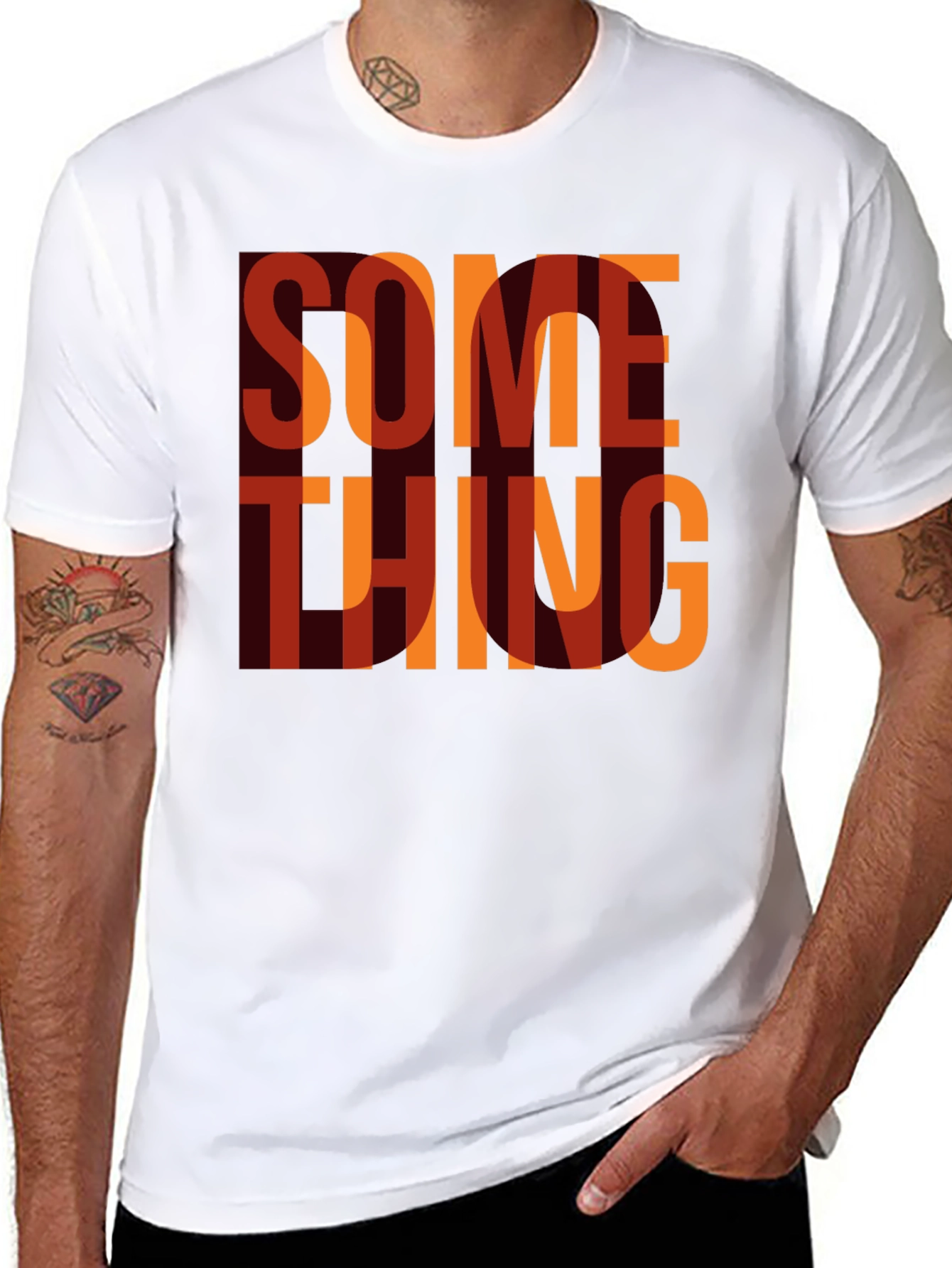 Camiseta Negra Algo Estilo Retro