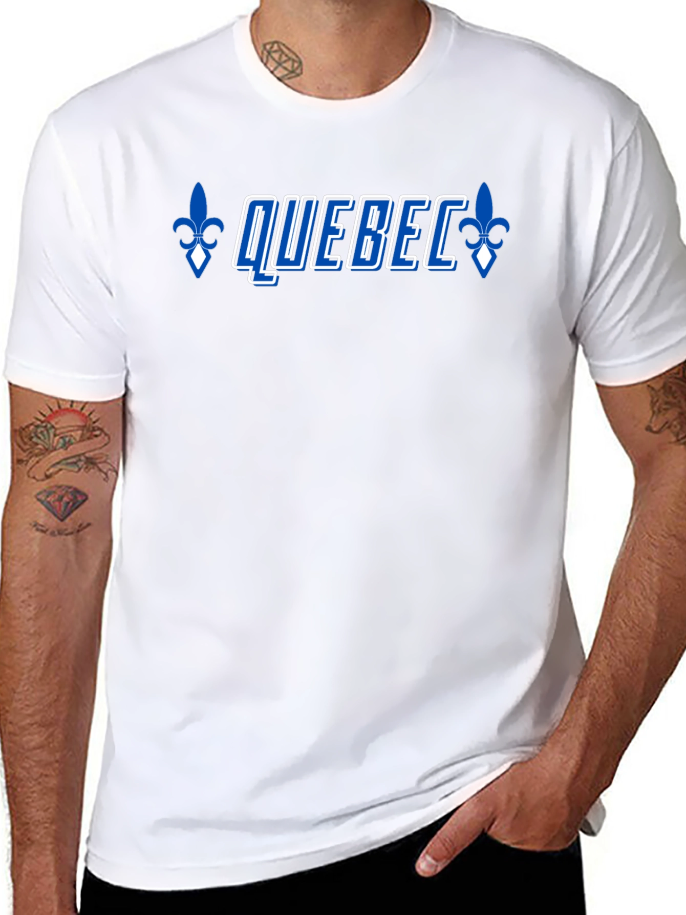 Camiseta Negra Quebec Hombre