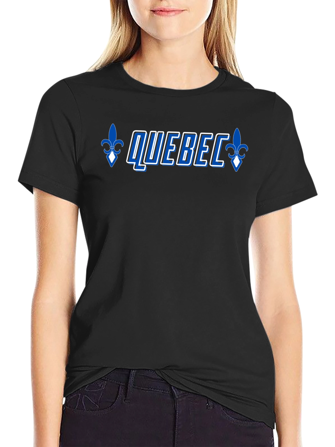 Camiseta Negra Quebec Hombre