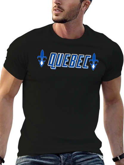 Camiseta Negra Quebec Hombre