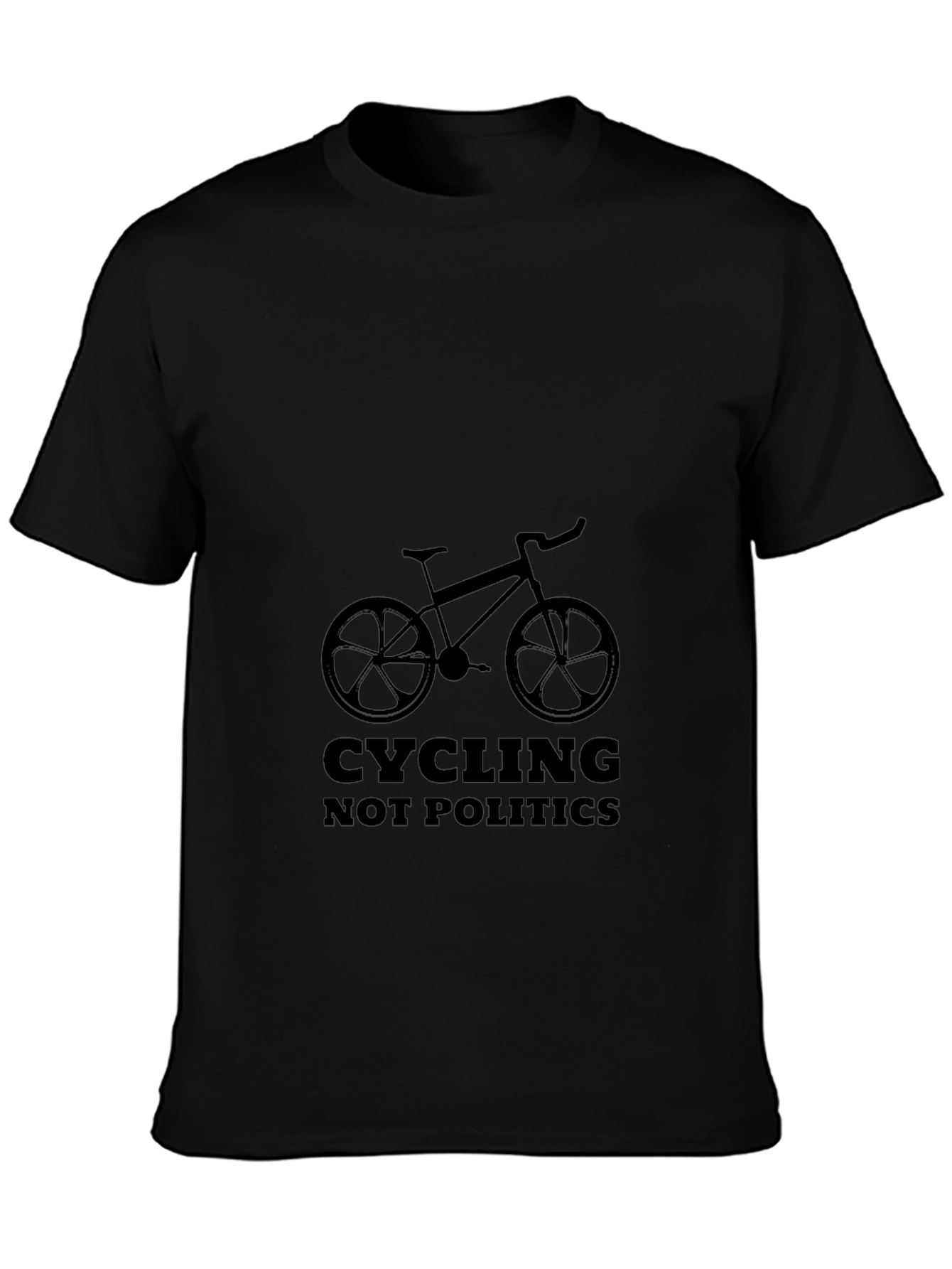 Camiseta Negra Ciclismo Not Politics