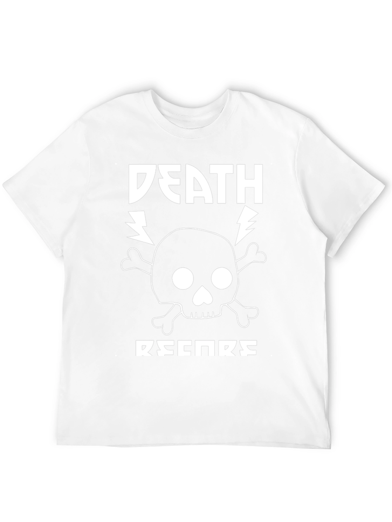 Camiseta Negra Death Records Estilo Rock