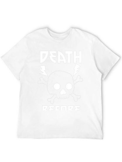 Camiseta Negra Death Records Estilo Rock