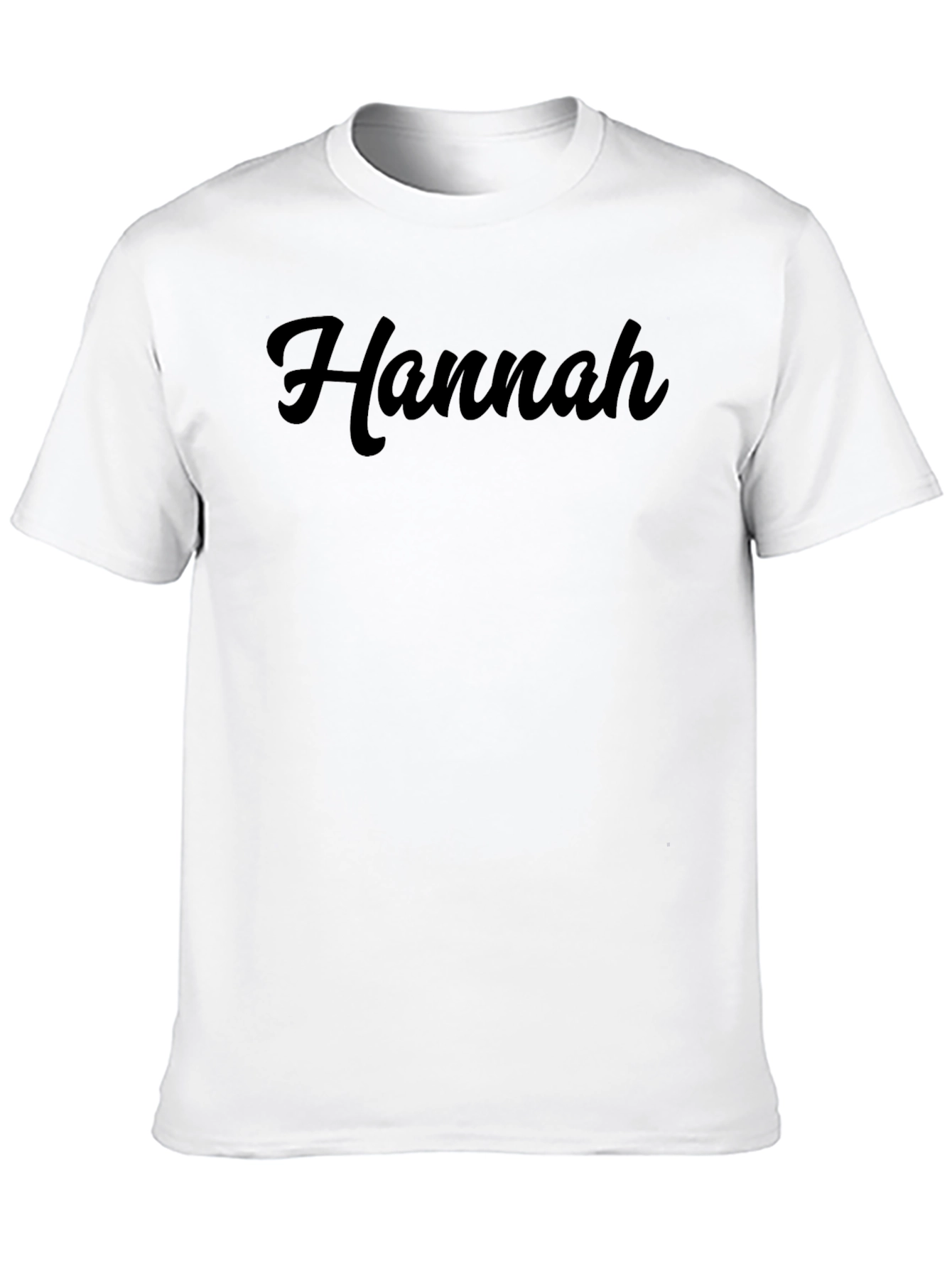 Camiseta Negra Personalizada con Nombre Hannah
