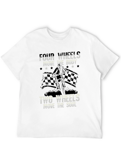 Camiseta Negra Motociclismo Dos Ruedas El Alma