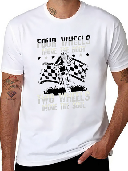 Camiseta Negra Motociclismo Dos Ruedas El Alma