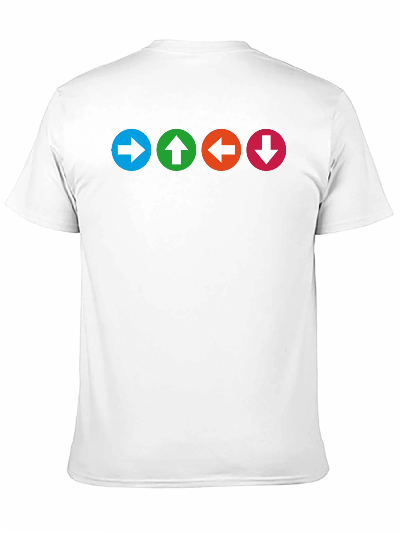 Camiseta Negra con Flechas de Dirección