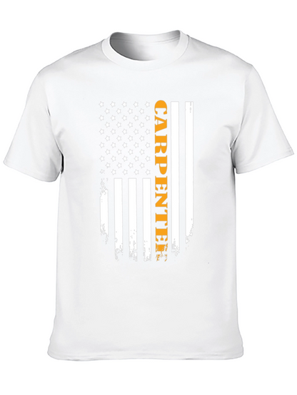 Camiseta Carpintero Bandera Americana
