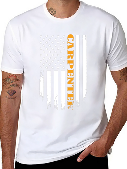 Camiseta Carpintero Bandera Americana