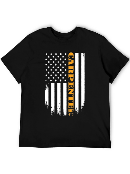 Camiseta Carpintero Bandera Americana