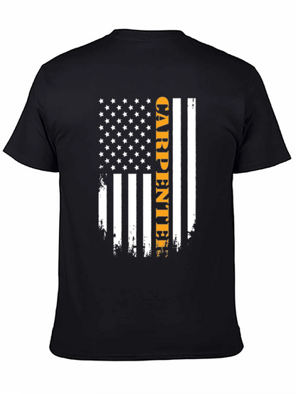 Camiseta Carpintero Bandera Americana
