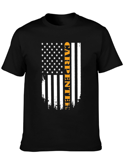 Camiseta Carpintero Bandera Americana