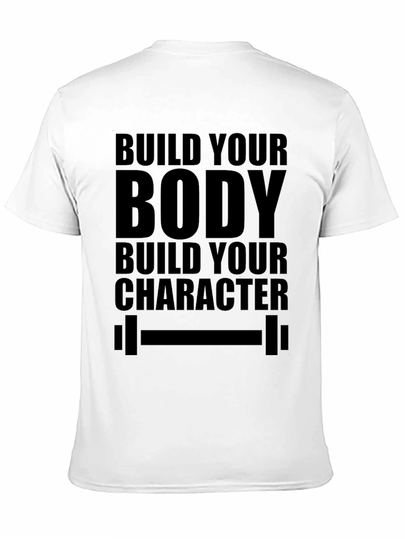 Camiseta Negra: Construye tu Cuerpo tu Carácter