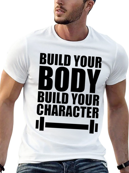 Camiseta Negra: Construye tu Cuerpo tu Carácter