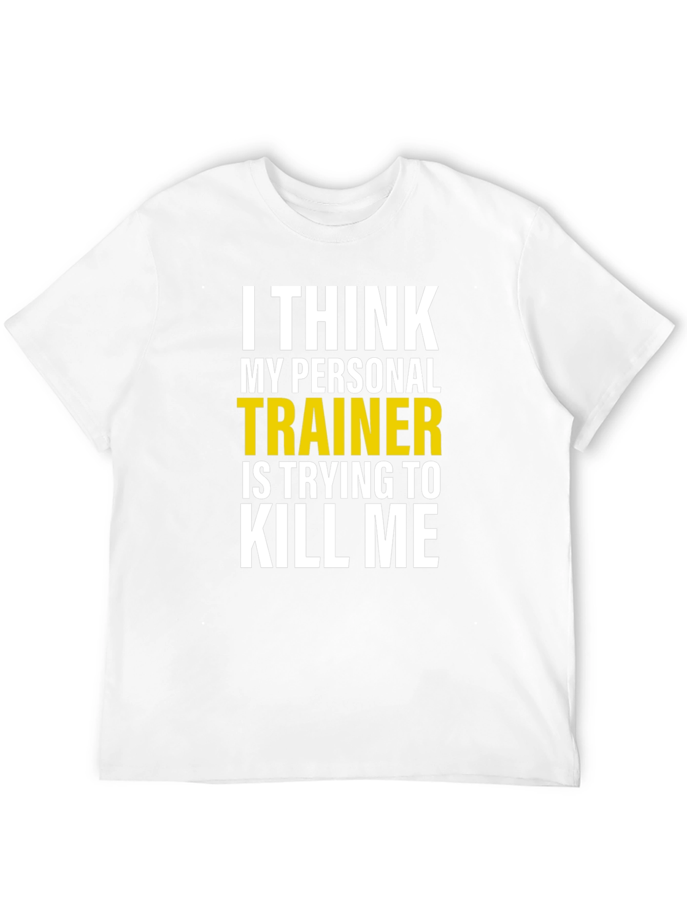 Camiseta Humorística: Entrenador Personal Intento de Homicidio