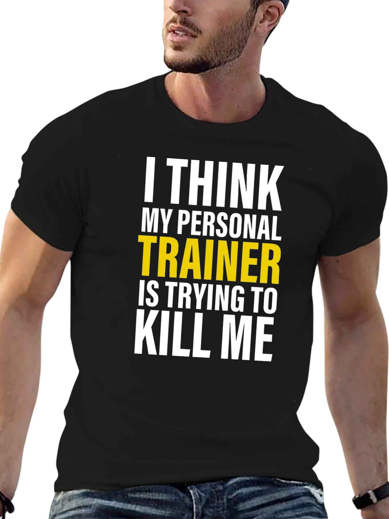 Camiseta Humorística: Entrenador Personal Intento de Homicidio
