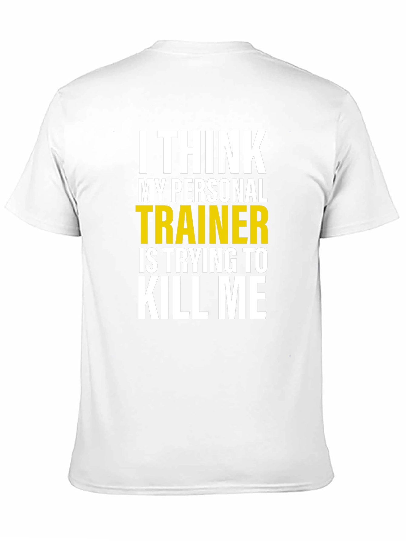Camiseta Humorística: Entrenador Personal Intento de Homicidio