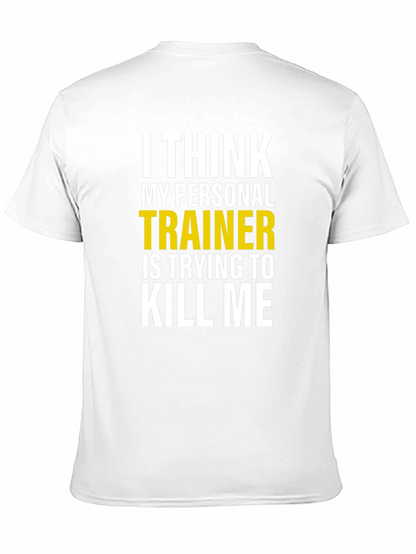 Camiseta Humorística: Entrenador Personal Intento de Homicidio