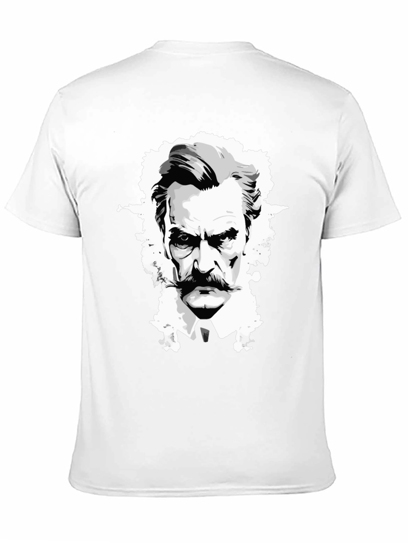 Camiseta Negra Diseño Gráfico Hombre