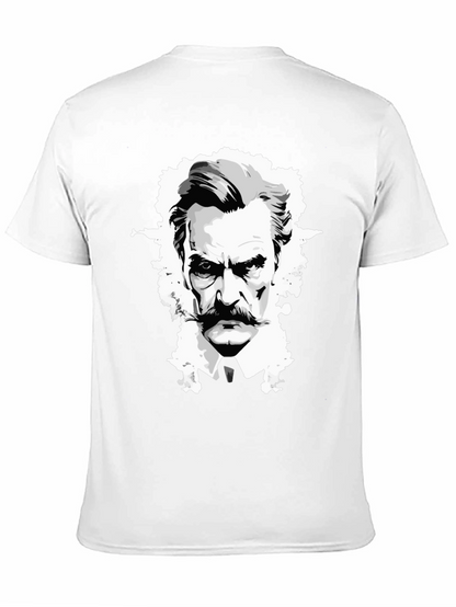 Camiseta Negra Diseño Gráfico Hombre