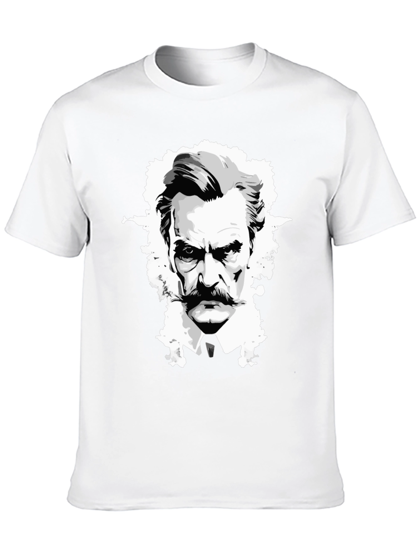 Camiseta Negra Diseño Gráfico Hombre