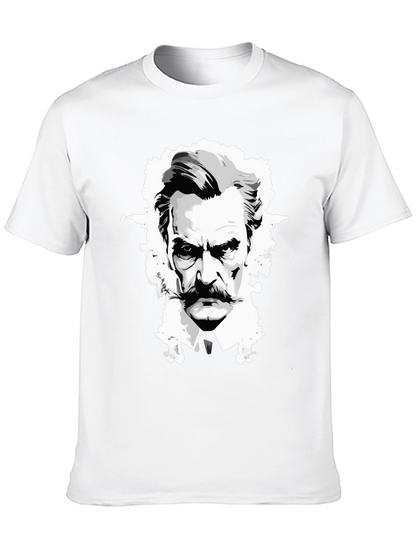 Camiseta Negra Diseño Gráfico Hombre