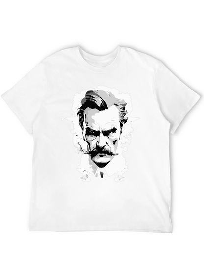 Camiseta Negra Diseño Gráfico Hombre