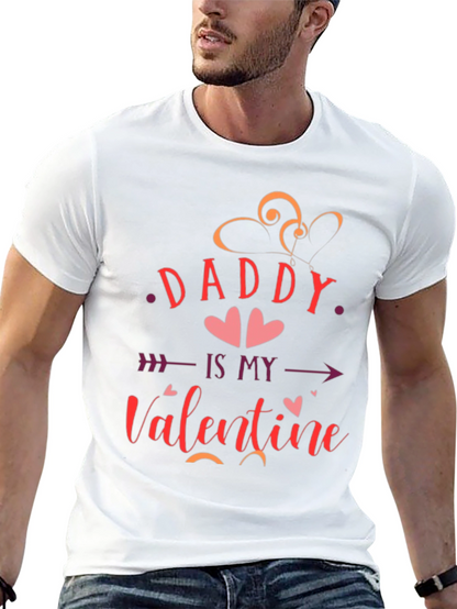 Camiseta Negra Daddy Is My Valentine